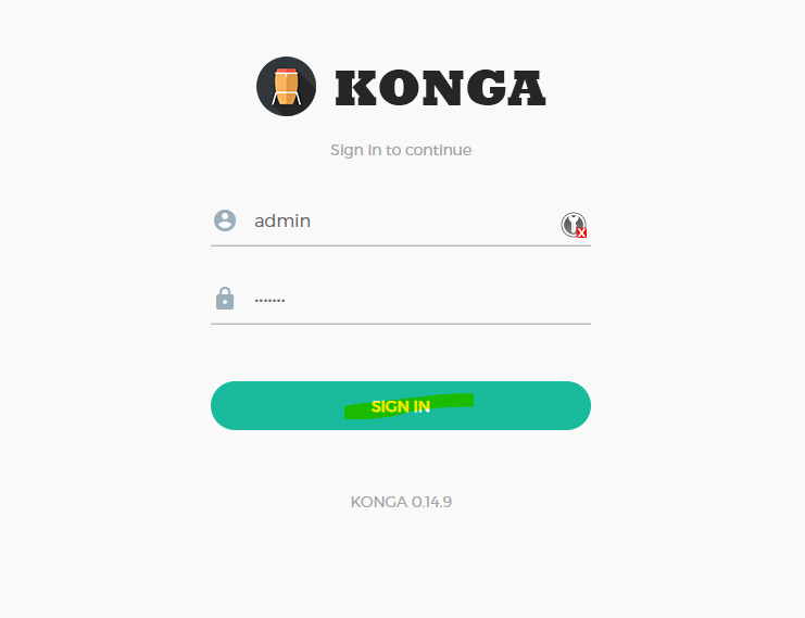 Konga sign in